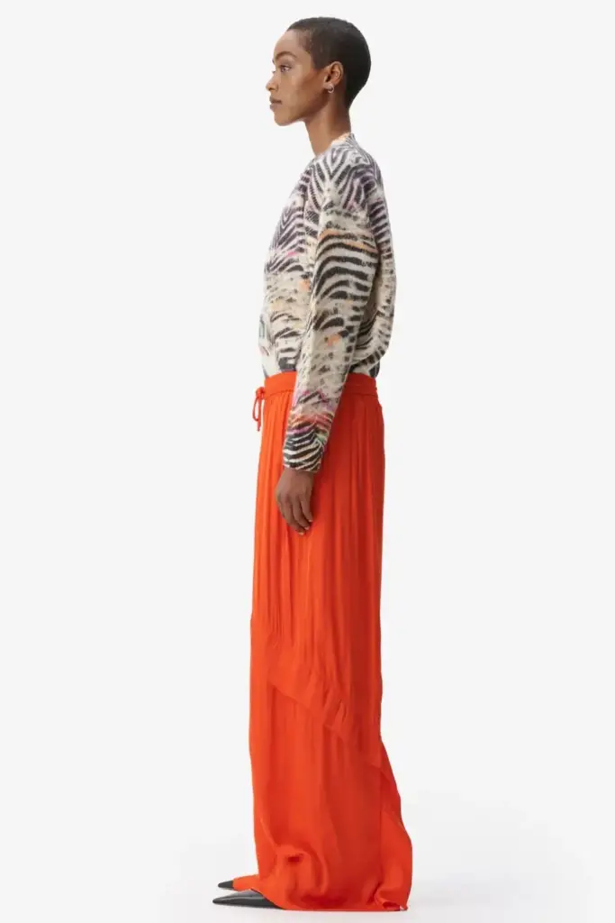 Lala Berlin Pants Perre Polyester Mix Paprika