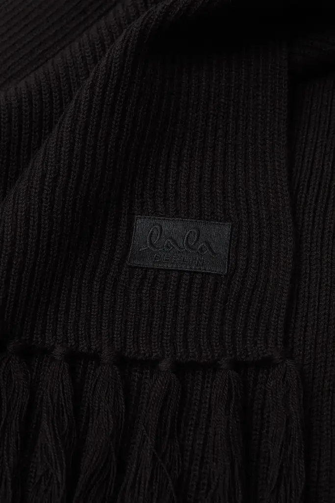 Lala Berlin Scarf Aminas Wool Mix Lala Black