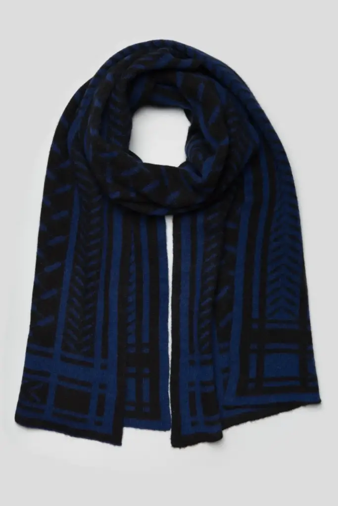 Lala Berlin Scarf Chuck Cashmere Dark Blue