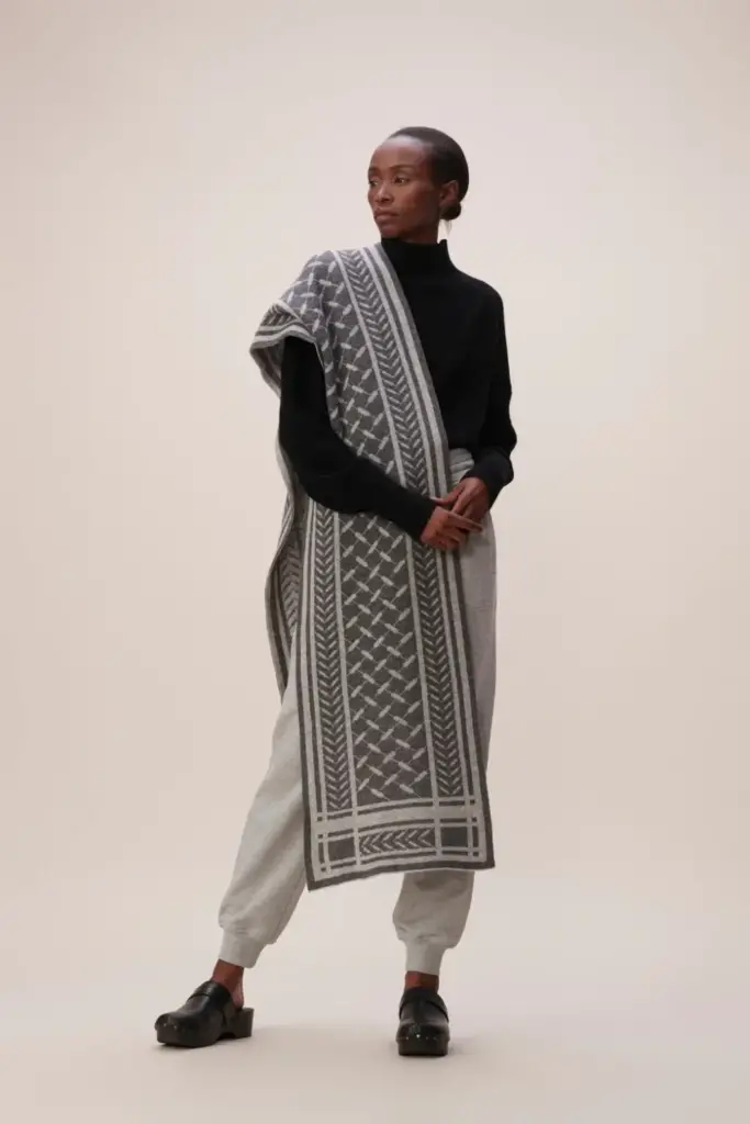 Lala Berlin Scarf Chuck Cashmere Light Grey