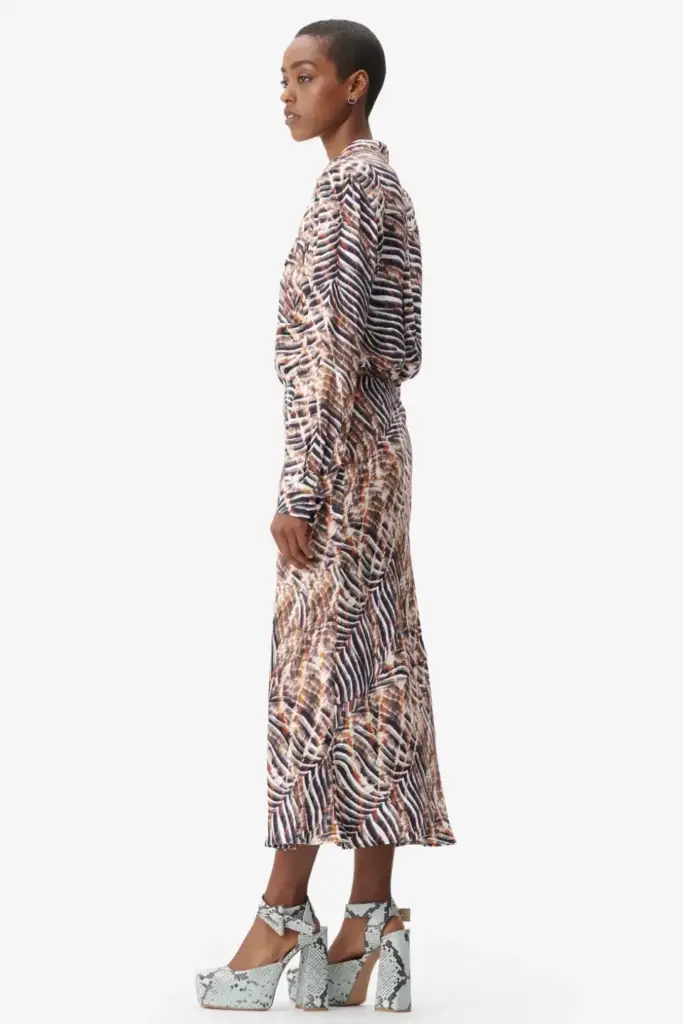 Lala Berlin Skirt Sasa Viscose Zebra Shibori