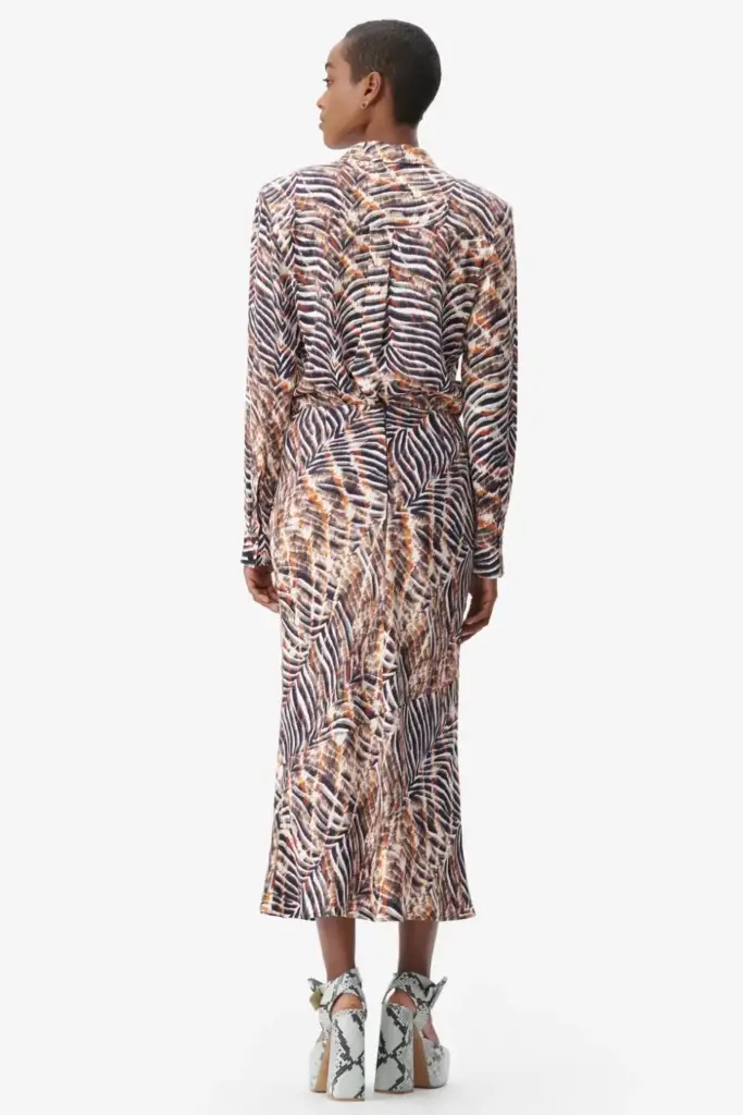 Lala Berlin Skirt Sasa Viscose Zebra Shibori