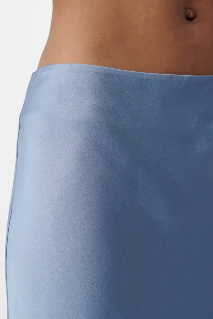 Lala Berlin Skirt Sasai Viscose Mix Faded Denim