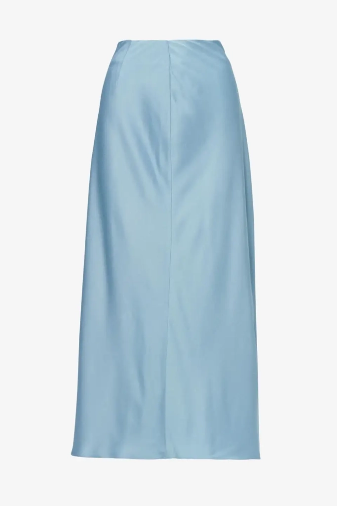 Lala Berlin Skirt Sasai Viscose Mix Faded Denim