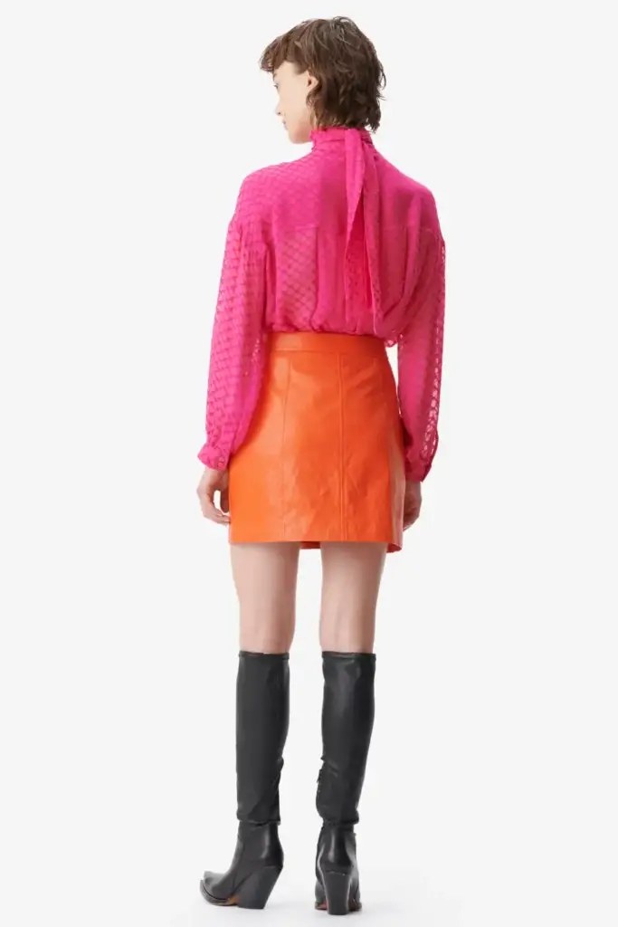 Lala Berlin Skirt Skyla Viscose Mix Paprika