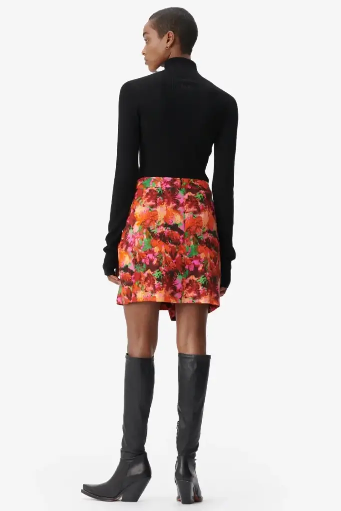 Lala Berlin Skirt Solea Viscose Shibori Flower