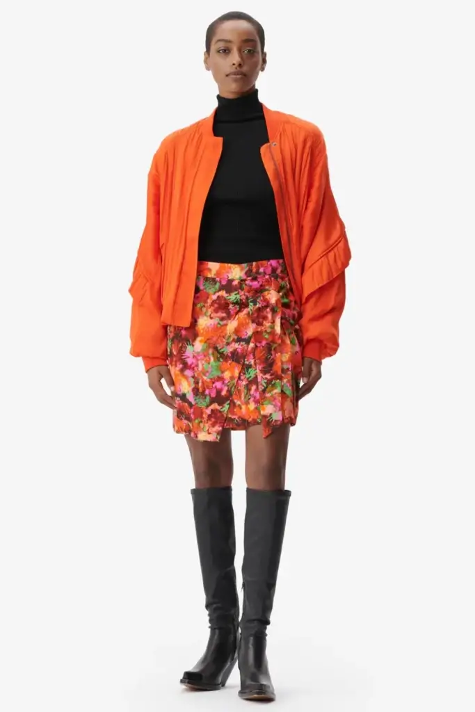 Lala Berlin Skirt Solea Viscose Shibori Flower