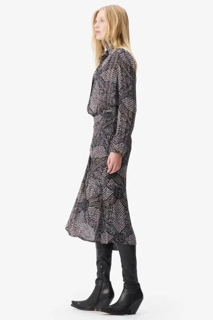 Lala Berlin Skirt Suna Viscose Heritage Star Black