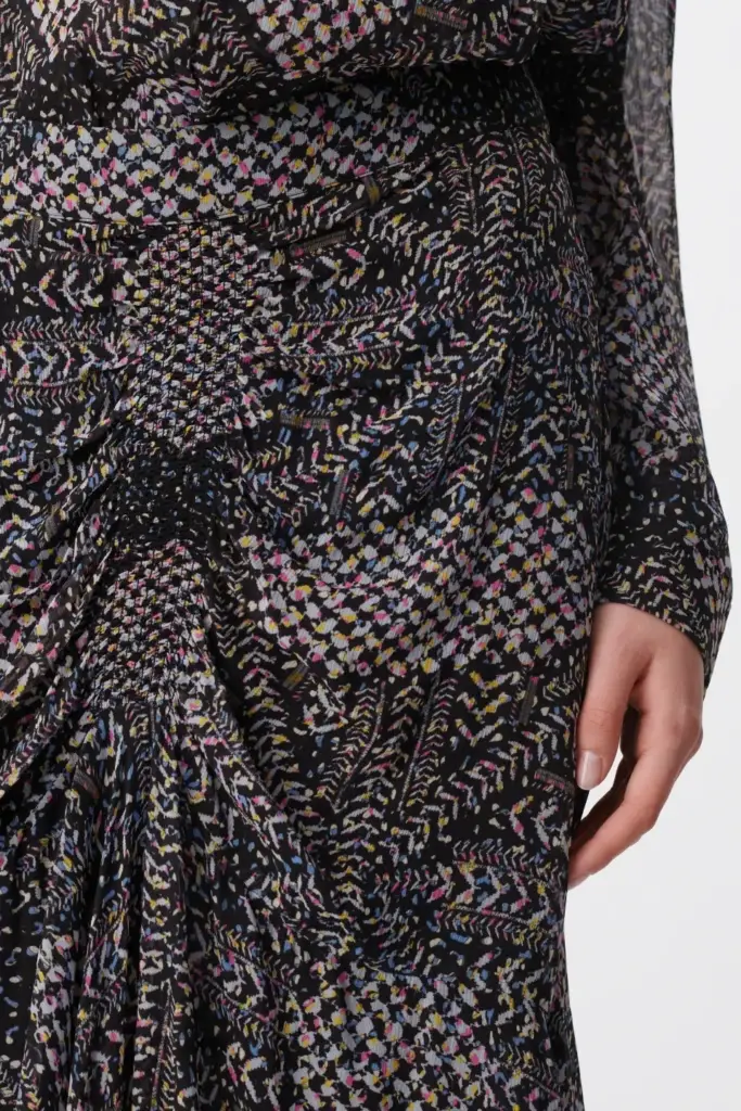 Lala Berlin Skirt Suna Viscose Heritage Star Black