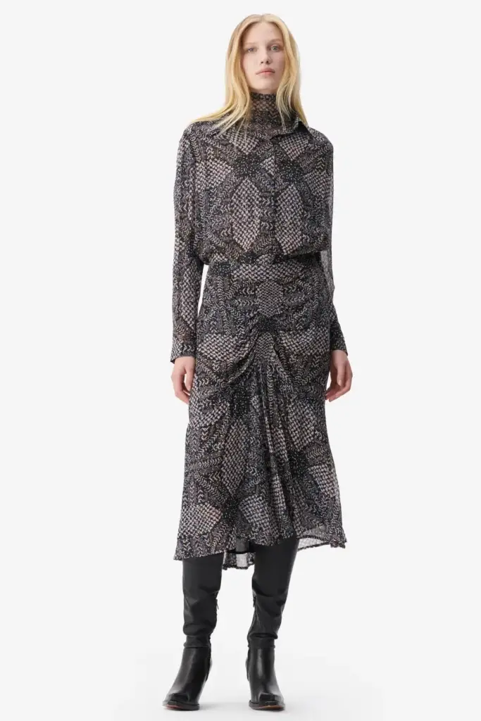 Lala Berlin Skirt Suna viscose heritage star black