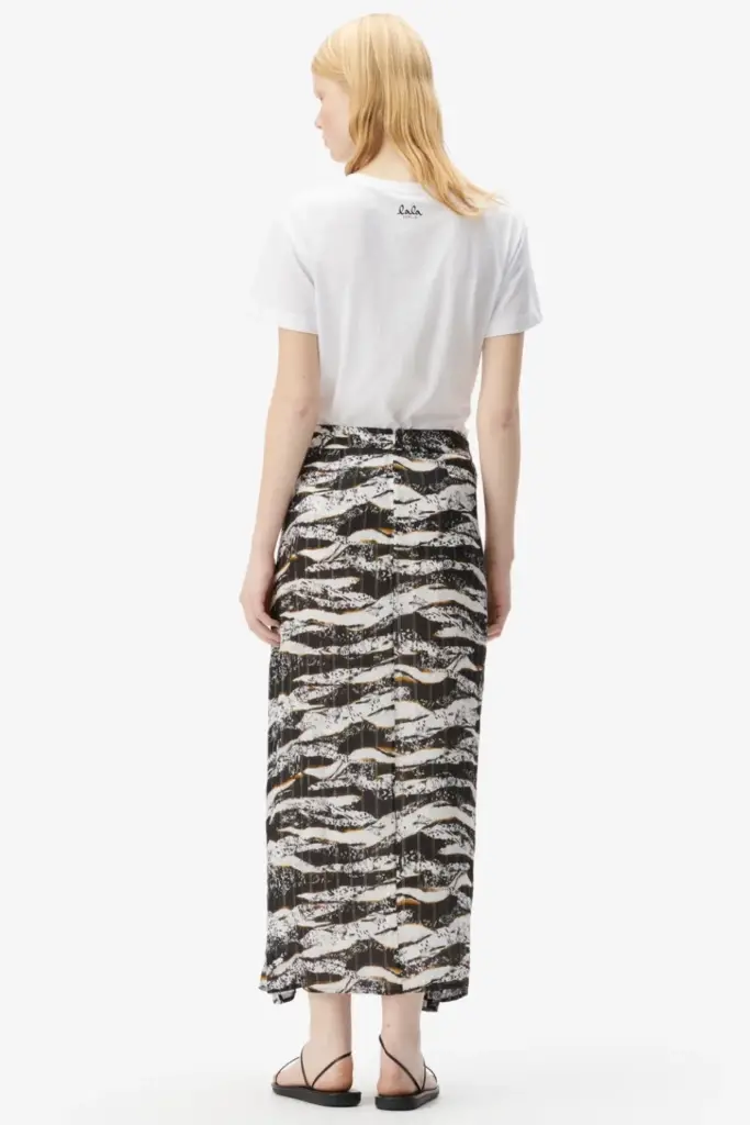 Lala Berlin Skirt Svyna Viscose Zebra Wave Dot