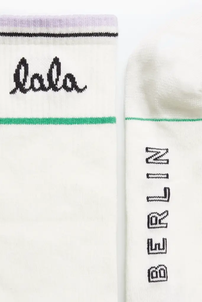 Lala Berlin Socks Allena Cotton Mix White
