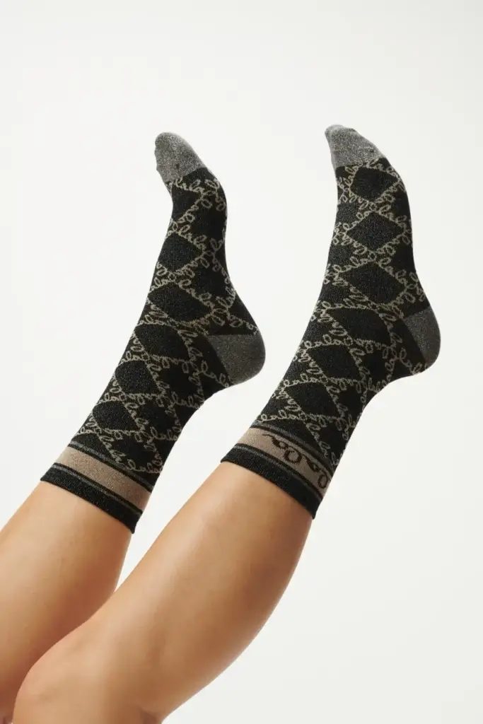 Lala Berlin Socks Aske Viscose Mix Gold Lalagram