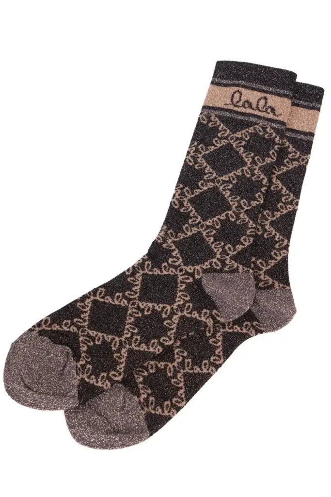 Lala Berlin Socks Aske Viscose Mix Gold Lalagram