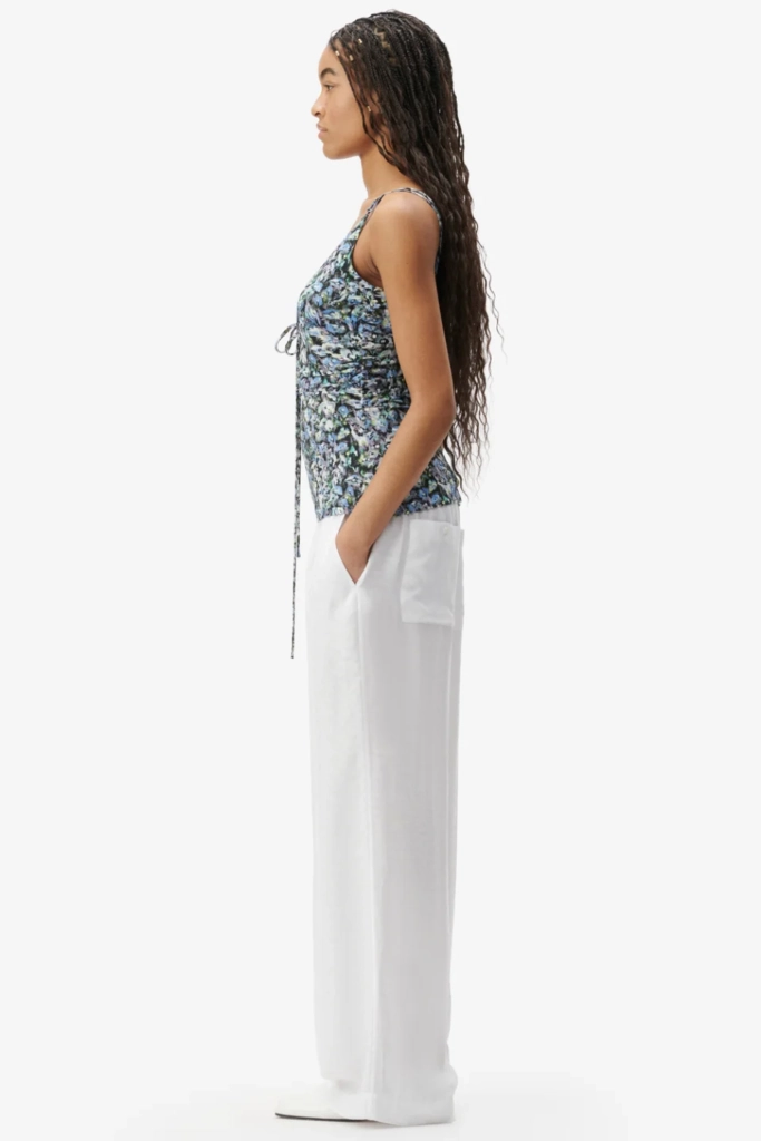 Lala Berlin Top Tamiko Viscose Mix Leo Love Dark