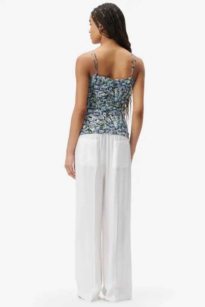 Lala Berlin Top Tamiko Viscose Mix Leo Love Dark