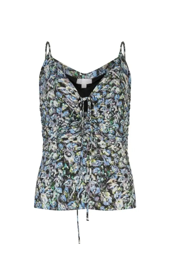 Lala Berlin Top Tamiko Viscose Mix Leo Love Dark