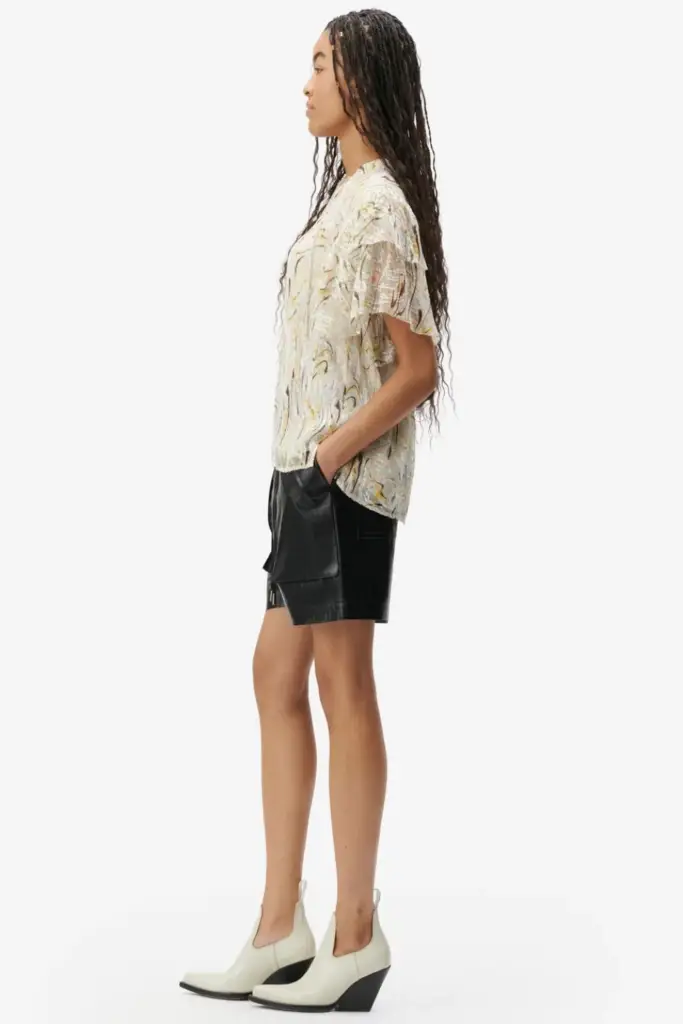 Lala Berlin Top Tenya Silk Mix Heritage Wave