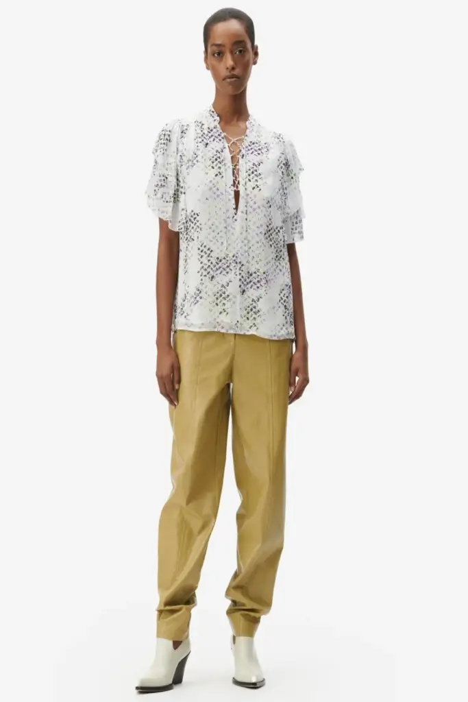 Lala Berlin Top Tenya viscose dotty heritage