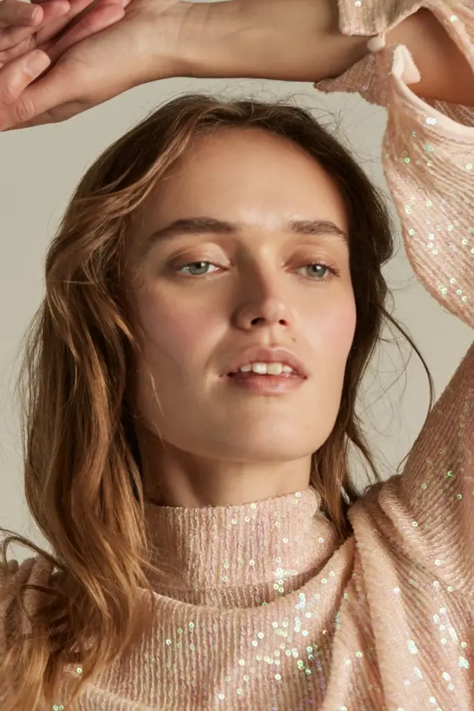 Lala Berlin Top Thalita Viscose Powder