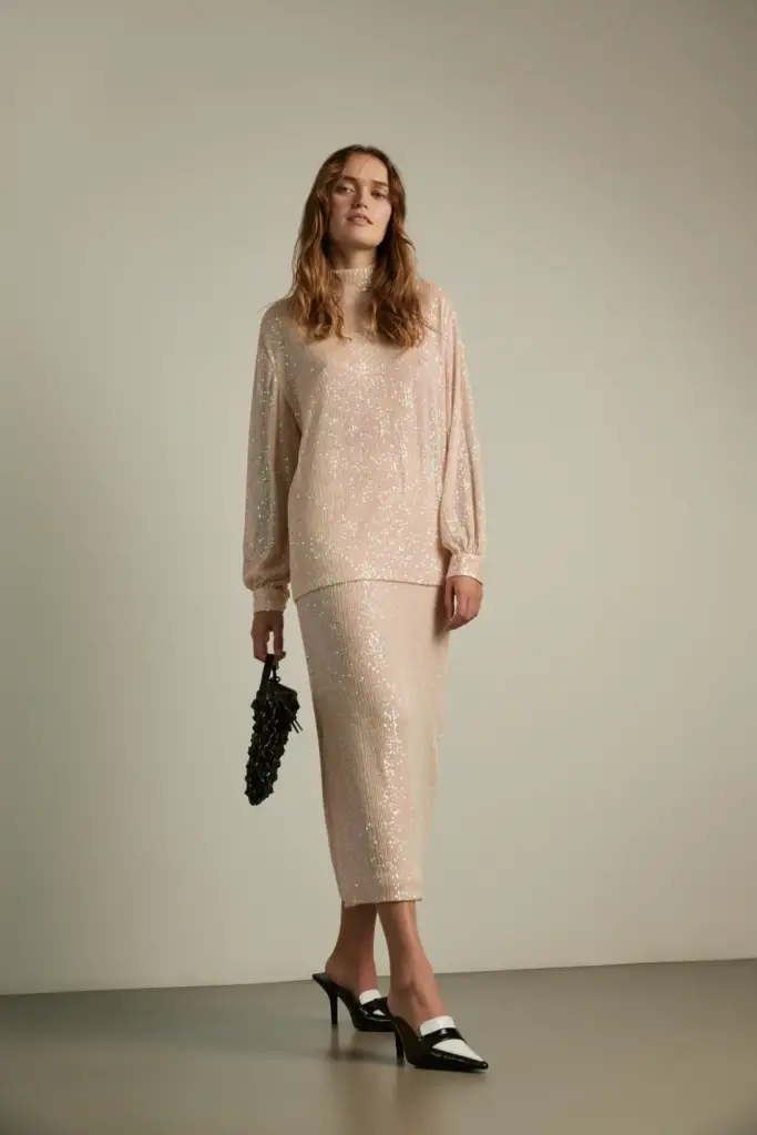 Lala Berlin Top Thalita Viscose Powder