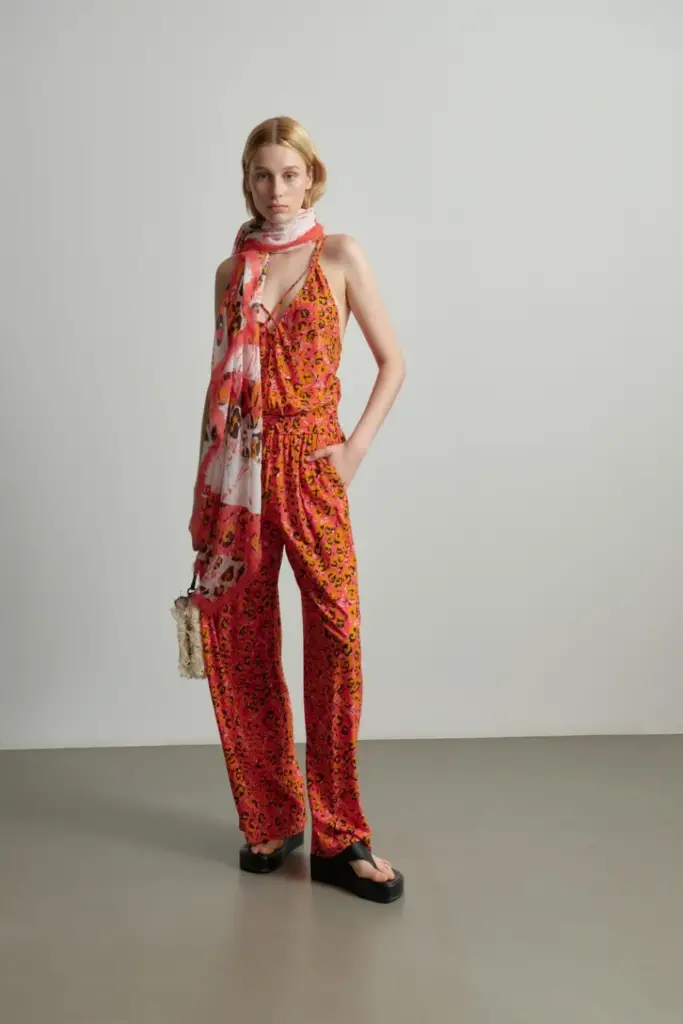 Lala Berlin Top Toana Viscose Leo Pink