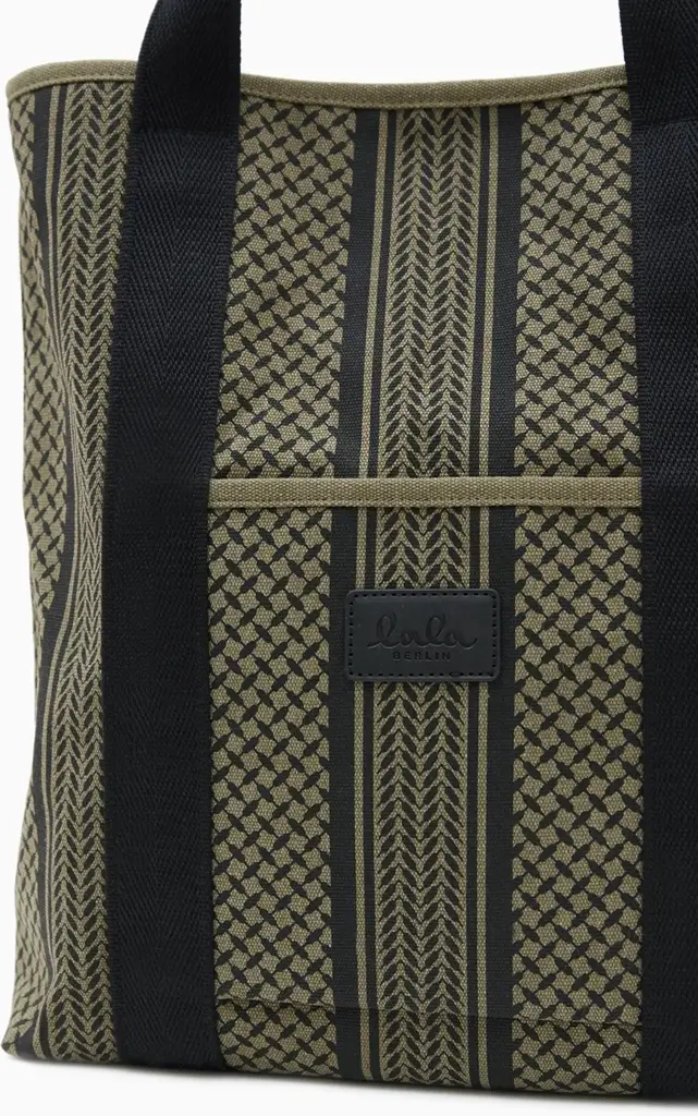 Lala Berlin Tote Carmela Canvas Olive/black