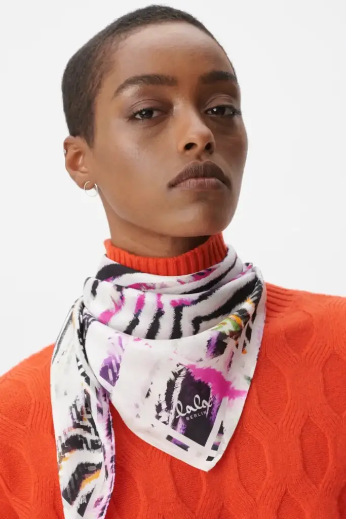 Lala Berlin Triangle Aina Silk Zebra Dragonfruit