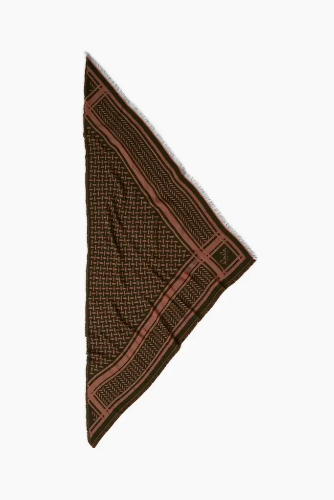 Lala Berlin Triangle Anaya Wool Mix Forest/pumpkin