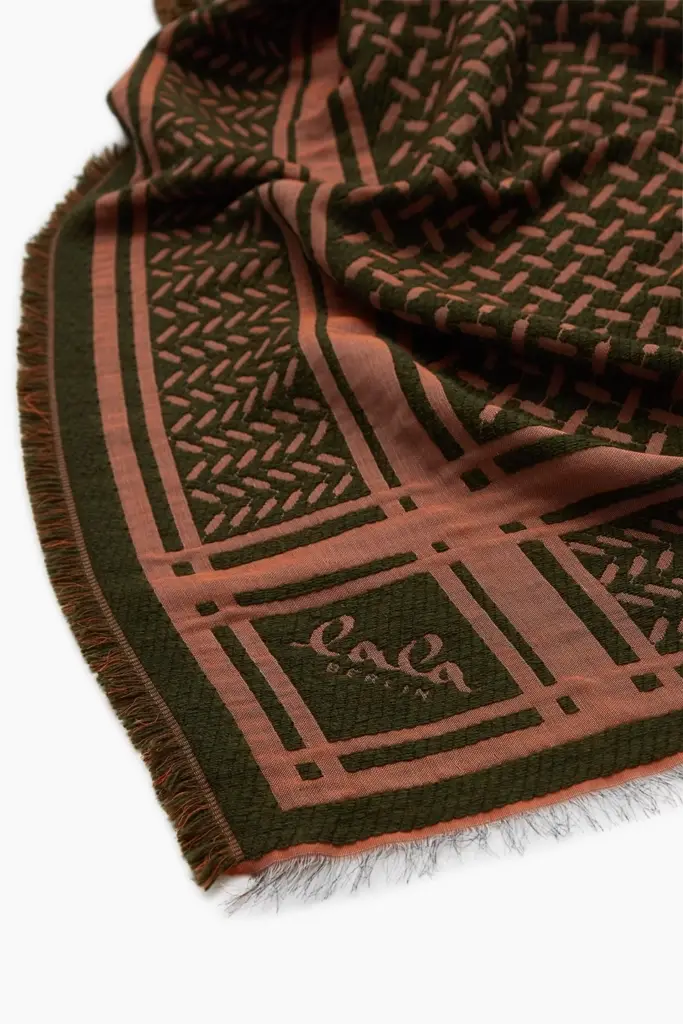 Lala Berlin Triangle Anaya Wool Mix Forest/pumpkin