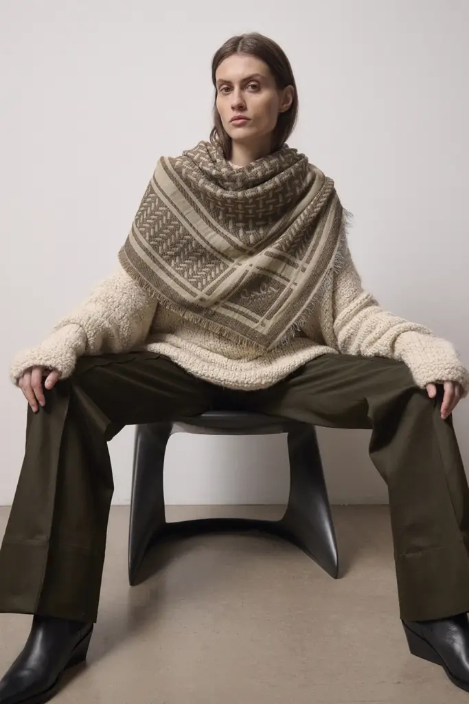 Lala Berlin Triangle Anaya Wool Mix Stone