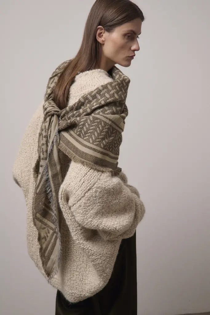 Lala Berlin Triangle Anaya Wool Mix Stone