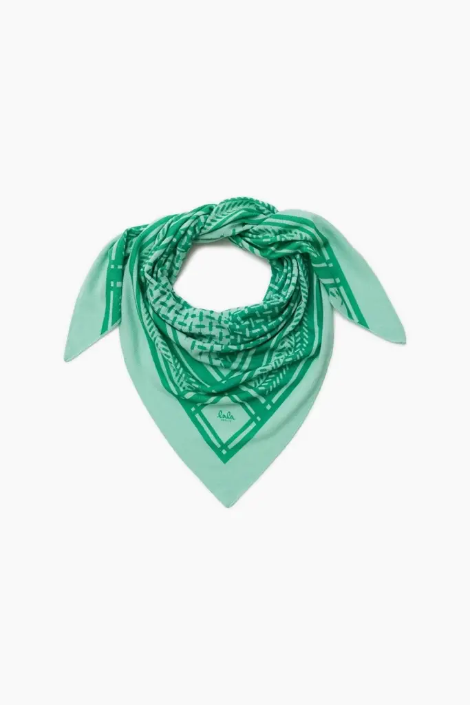 Lala Berlin Triangle Puzzle Cashmere Goryeo/green