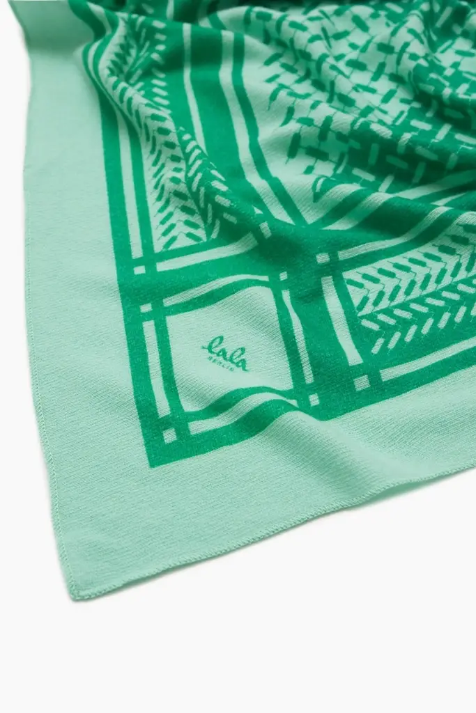 Lala Berlin Triangle Puzzle Cashmere Goryeo/green