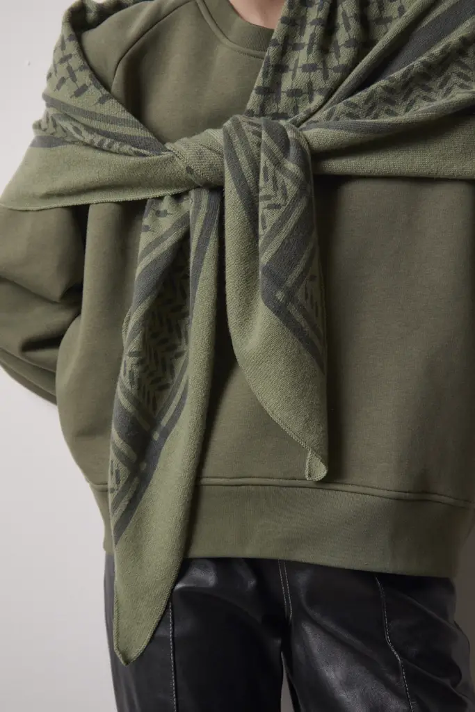 Lala Berlin Triangle Trinity Cashmere Moss/asphalt