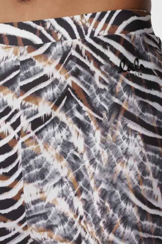 Lala Berlin Legging Leonie Polyester Mix Dark Zebra Shibori