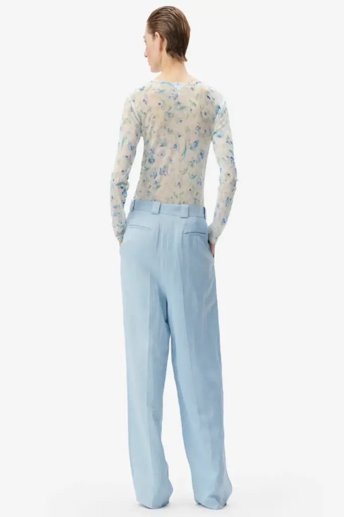 Lala Berlin Longsleeve Caro Polyester Mix Sky Leo Love