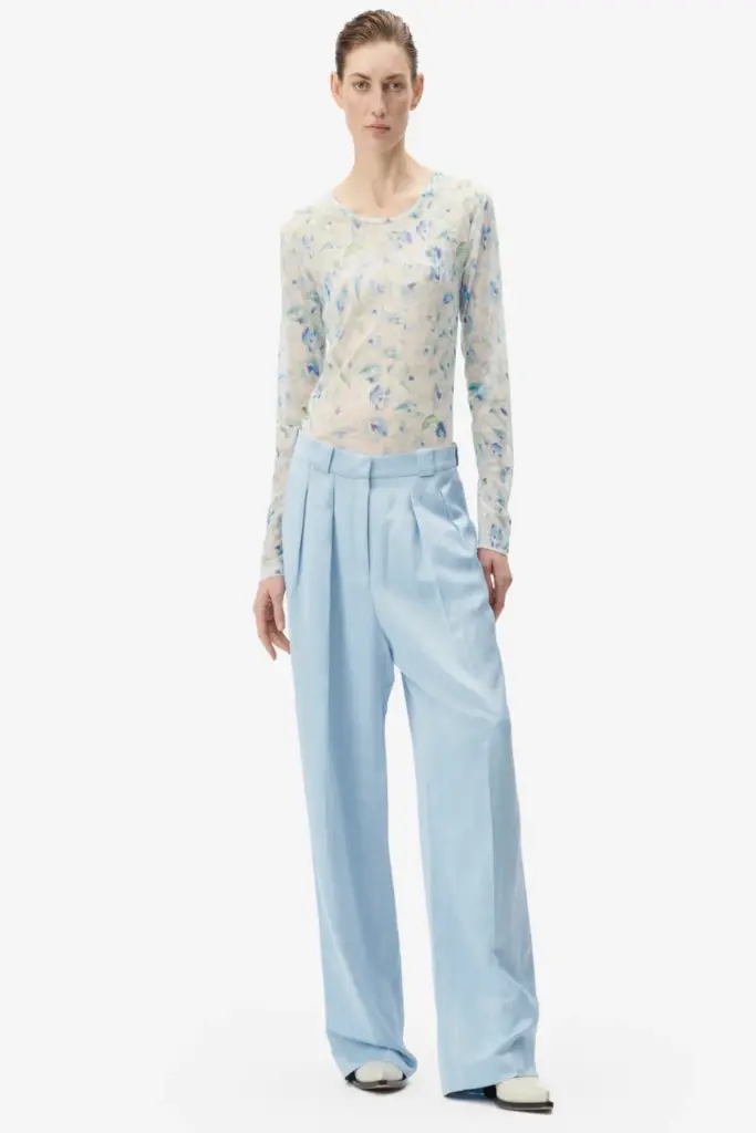 Lala Berlin Longsleeve Caro polyester mix sky leo love