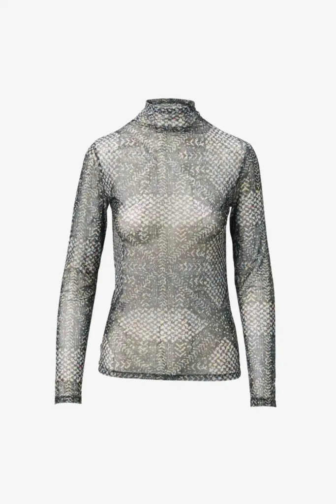 Lala Berlin Longsleeve Carolyn Polyester Mix Heritage Star Black