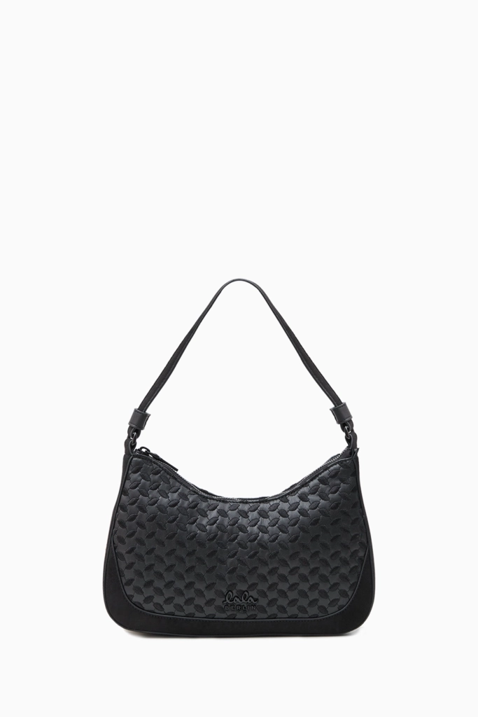 Lala Berlin Medium Handbag Mellow Grainy Vegan Leather Black