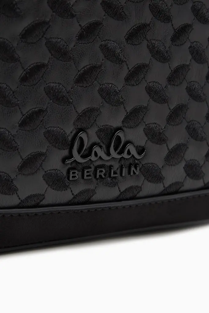 Lala Berlin Medium Handbag Mellow Grainy Vegan Leather Black