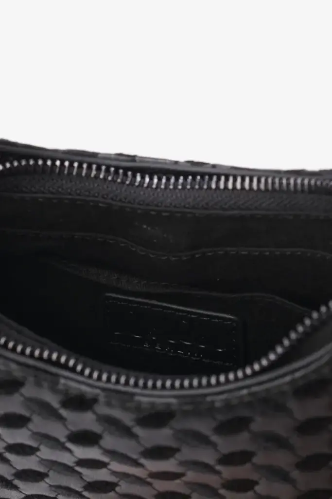 Lala Berlin Mini Shoulderbag Mesca Vegan Leather Heritage Embroidery Black