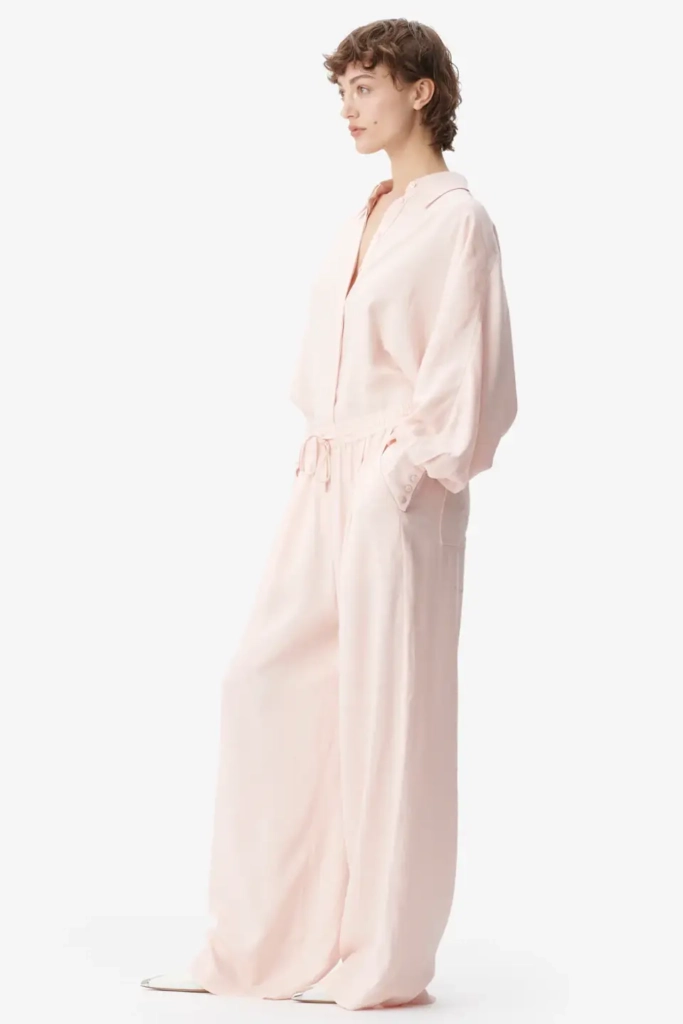 Lala Berlin Pants Perla Viscose Mix Lalagram Peach Blush