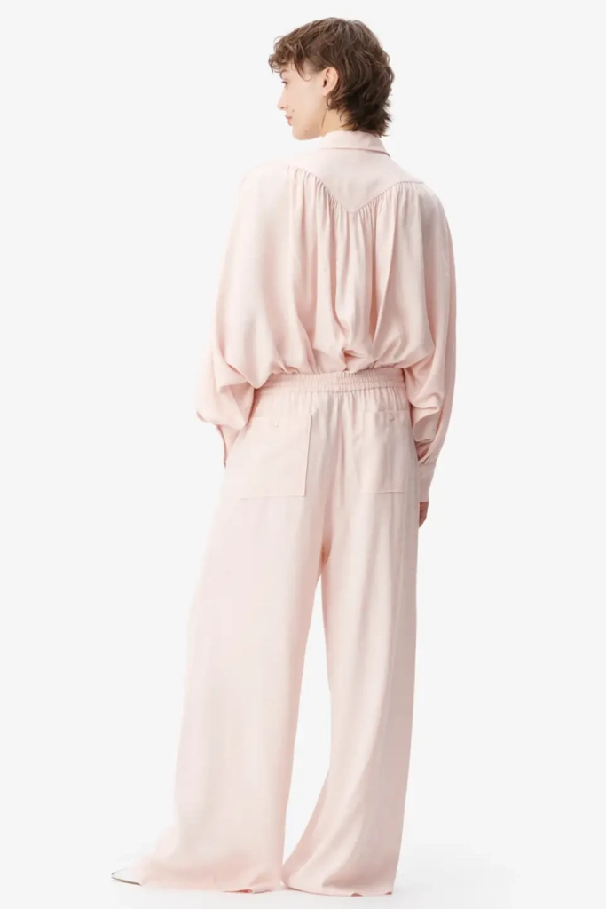 Lala Berlin Pants Perla Viscose Mix Lalagram Peach Blush