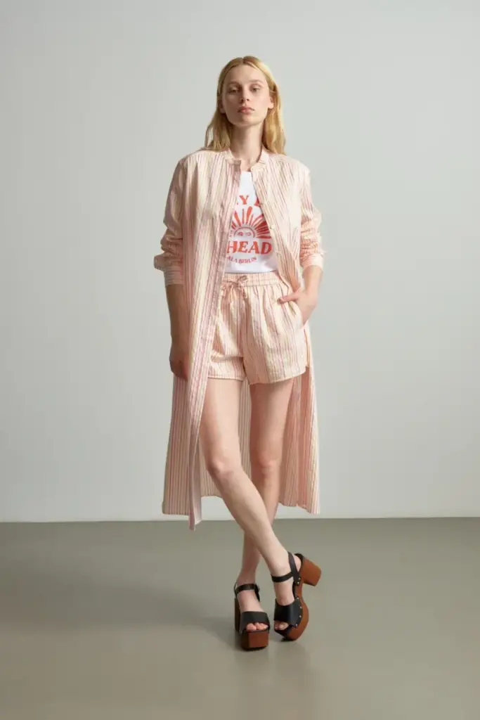 Lala Berlin Pants Petzi cotton mix multicolor stripe