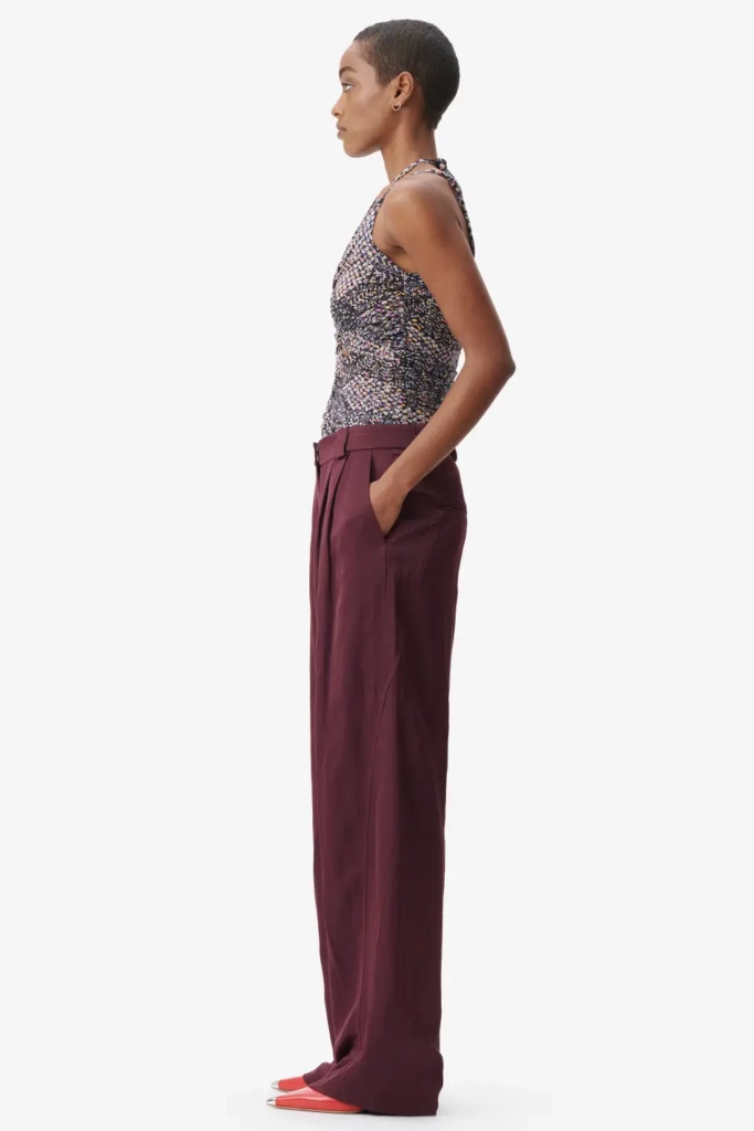 Lala Berlin Pants Pevella Viscose/linen Blend Fudge