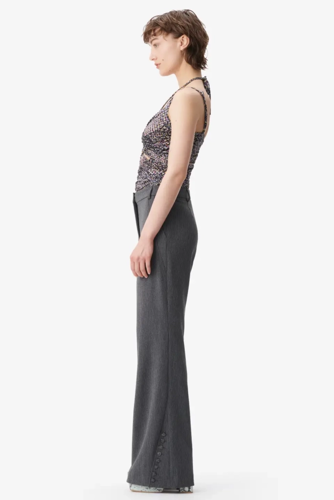 Lala Berlin Pants Pinka Polyester Mix Anthracite Stripe