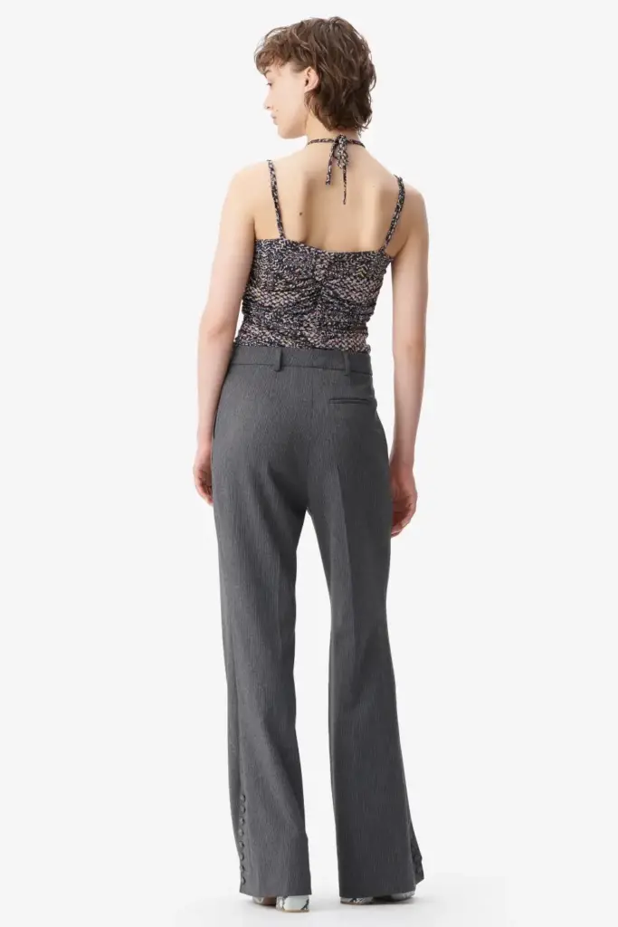 Lala Berlin Pants Pinka Polyester Mix Anthracite Stripe