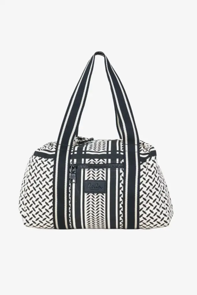 Lala Berlin Small Bag Muriel Canvas Heritage Off White/black