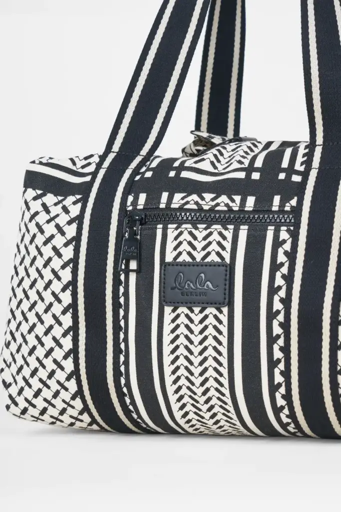 Lala Berlin Small Bag Muriel Canvas Heritage Off White/black